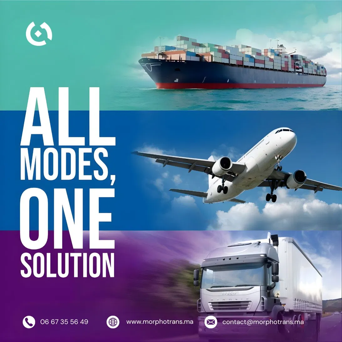 Morpho Transit LinkedIn post — All modes, one solution: sea, air and road freight