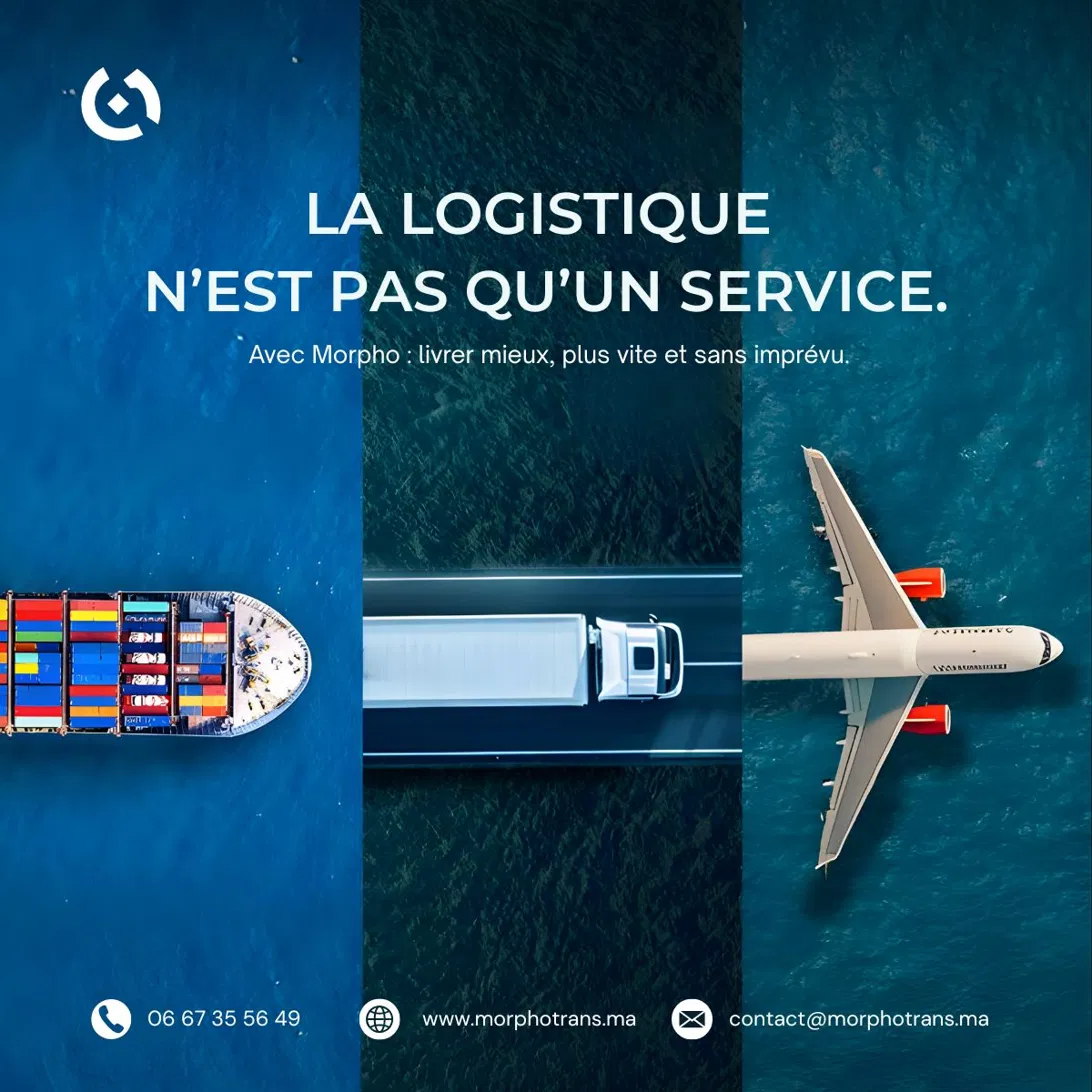 Morpho Transit LinkedIn post — logistics is not just a service